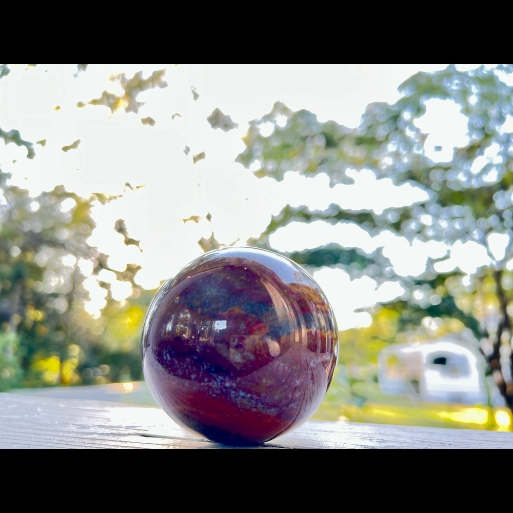 🔥SOLD🔥PURPLE OCEAN JASPER SPHERE